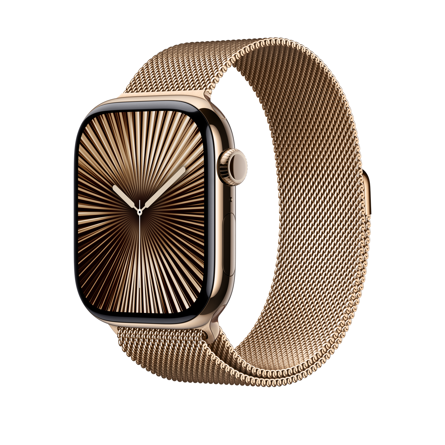 Apple Watch 44/45/46/49mm zlatý milánský tah – S/M - iSTYLE CZ