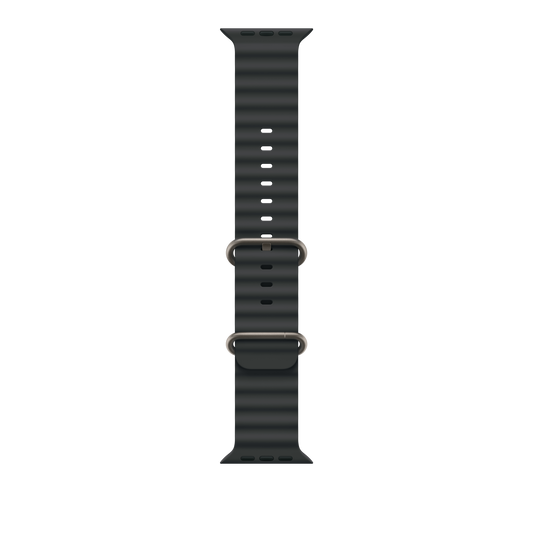 Apple Watch 44/45/46/49mm černý Oceánský řemínek – provedení z přírodního titanu - iSTYLE CZ