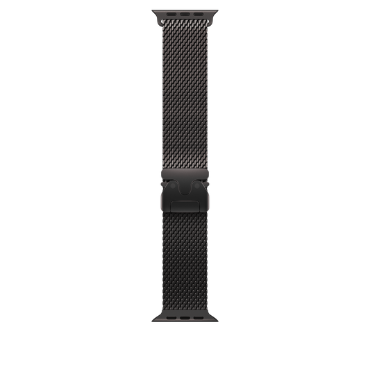 Apple Watch 44/45/46/49mm milánský tah z černého titanu – střední - iSTYLE CZ