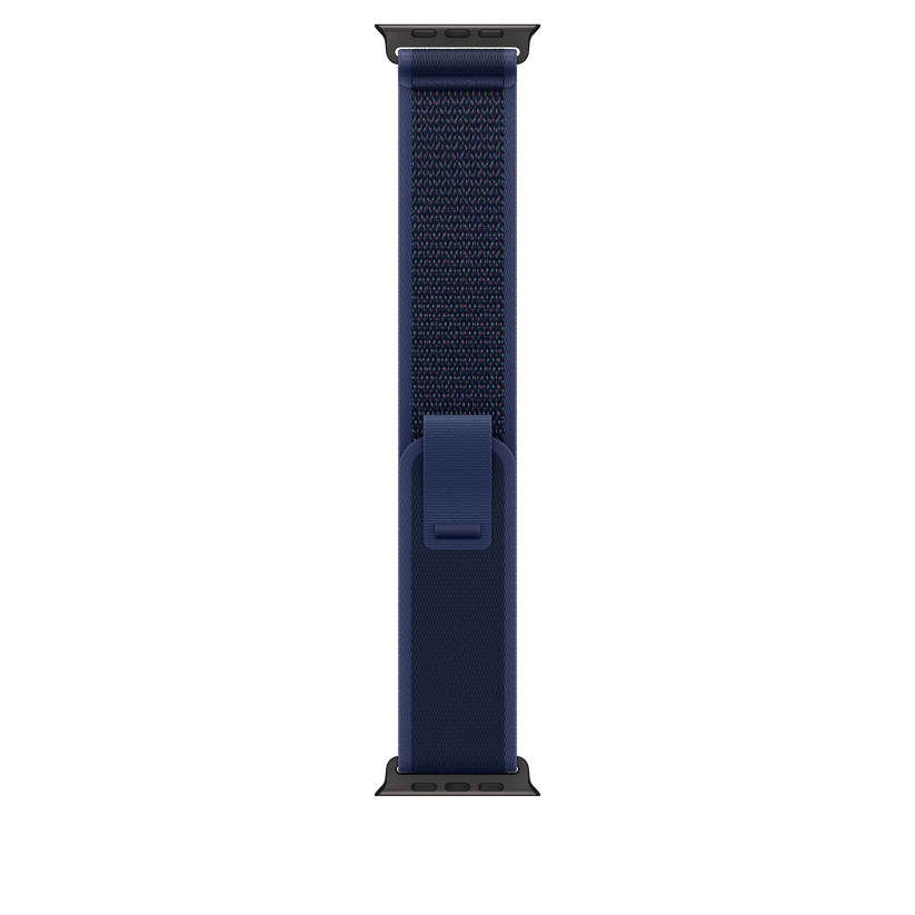 Apple Watch 44/45/46/49mm modrý Trailový tah - M/L – provedení z černého titanu - iSTYLE CZ