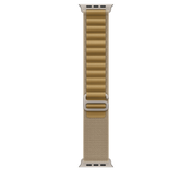 Apple Watch 44/45/46/49mm žlutohnědý Alpský tah – střední – provedení z přírodního titanu - iSTYLE CZ
