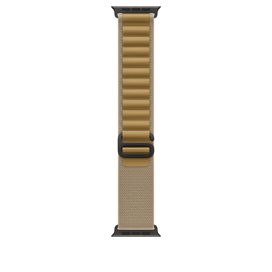 Apple Watch 44/45/46/49mm žlutohnědý Alpský tah - malý – provedení z černého titanu - iSTYLE CZ