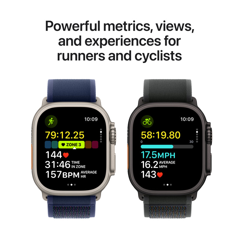 Apple Watch Ultra 2 GPS + Cellular, 49mm černě titanové pouzdro s tmavě zeleným alpským tahem - M - iSTYLE CZ