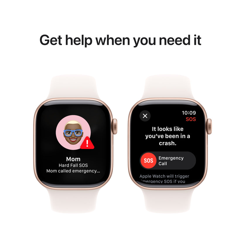Apple Watch Series 11 GPS + Cellular 42mm růžově zlaté hliníkové pouzdro se světle ruměným sportovním řemínkem - S/M (otevřený) - iSTYLE.cz