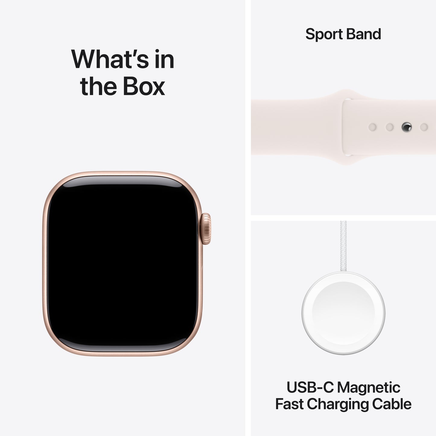 Apple Watch Series 11 GPS + Cellular 42mm růžově zlaté hliníkové pouzdro se světle ruměným sportovním řemínkem - S/M (otevřený) - iSTYLE.cz