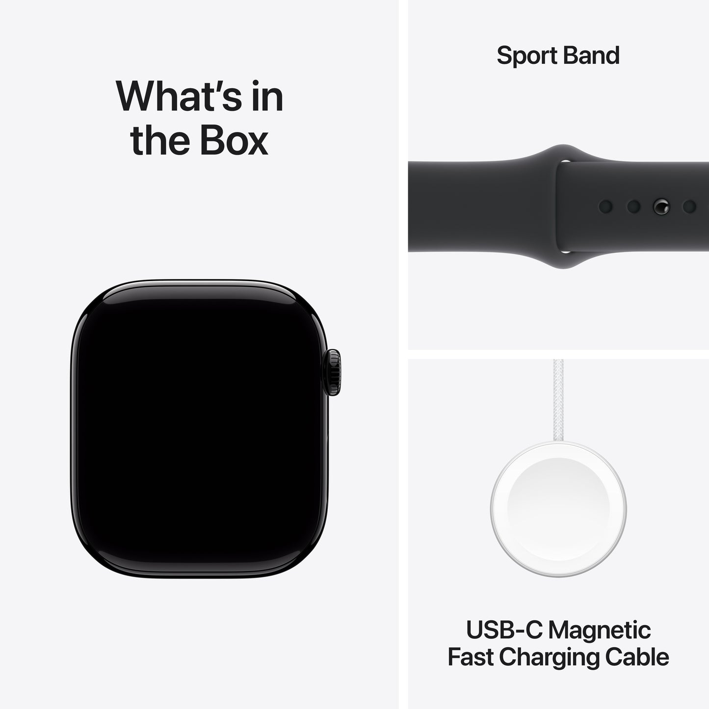 Apple Watch Series 10 GPS + Cellular 46mm klavírně černé hliníkové pouzdro s černým sportovním řemínkem - S/M (renovovaný) - iSTYLE.cz