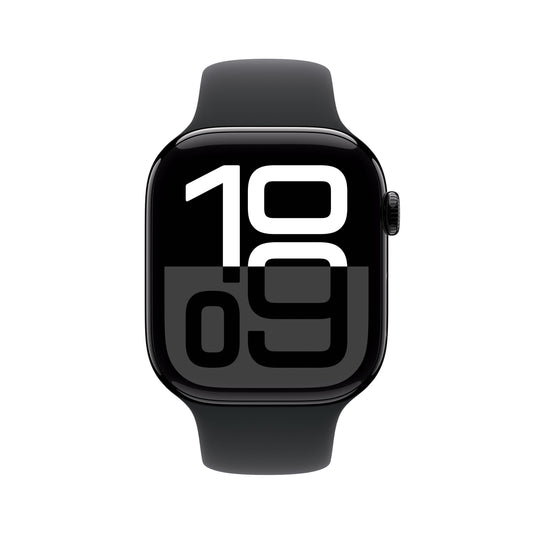 Apple Watch Series 10 GPS + Cellular 46mm klavírně černé hliníkové pouzdro s černým sportovním řemínkem - S/M (renovovaný) - iSTYLE.cz
