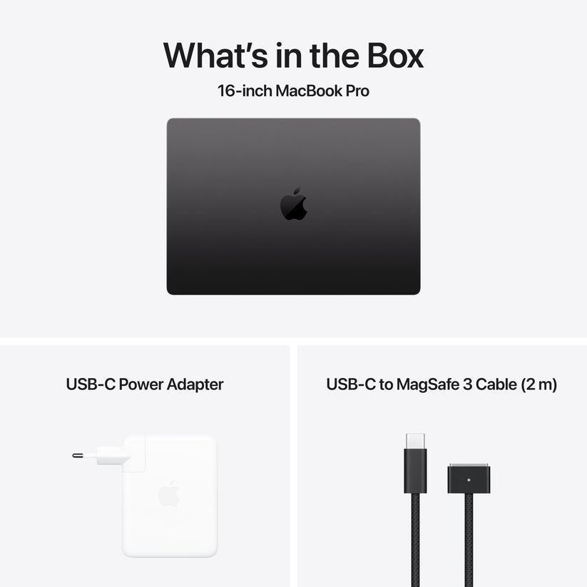 MacBook Pro 16,2", Apple M4 Max 14jádrové CPU, 32jádrové GPU, 36GB, 1TB SSD, CZ - vesmírně černý - iSTYLE CZ
