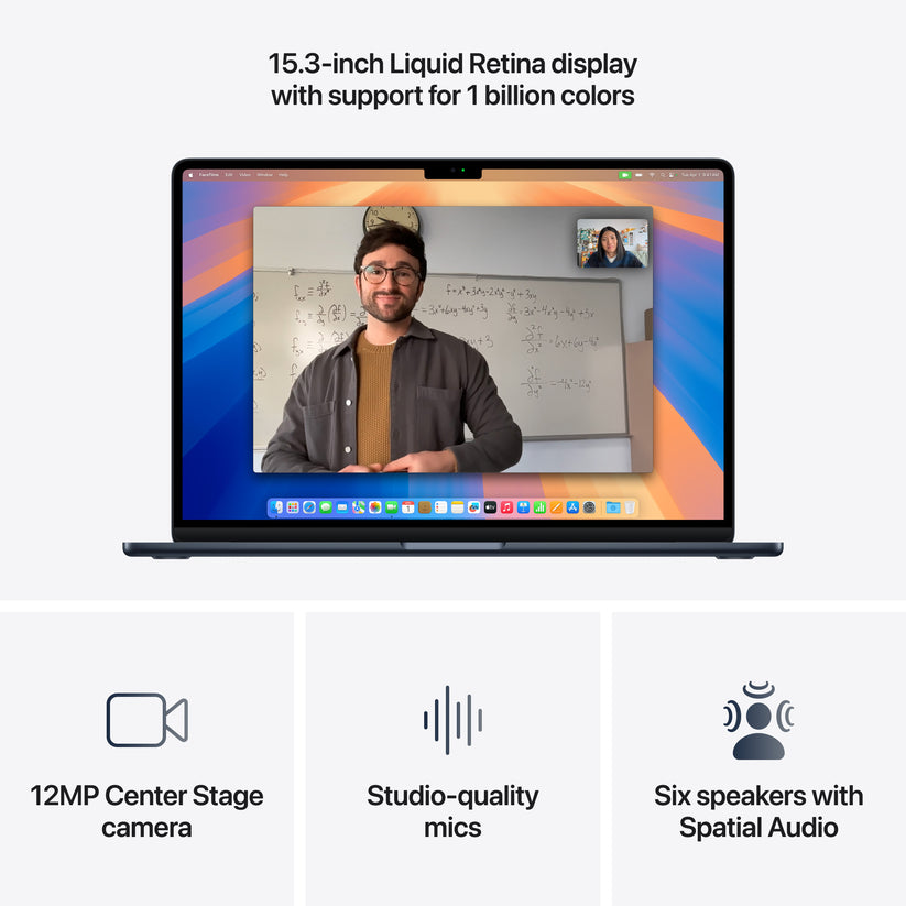 MacBook Air 15,3", Apple M4 10jádrové CPU, 10jádrové GPU, 16GB, 512GB SSD, CZ - temně inkoustový - iSTYLE CZ