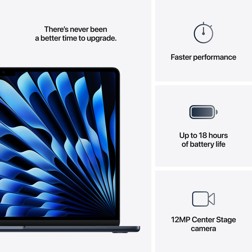 MacBook Air 15,3", Apple M4 10jádrové CPU, 10jádrové GPU, 16GB, 512GB SSD, CZ - temně inkoustový - iSTYLE CZ