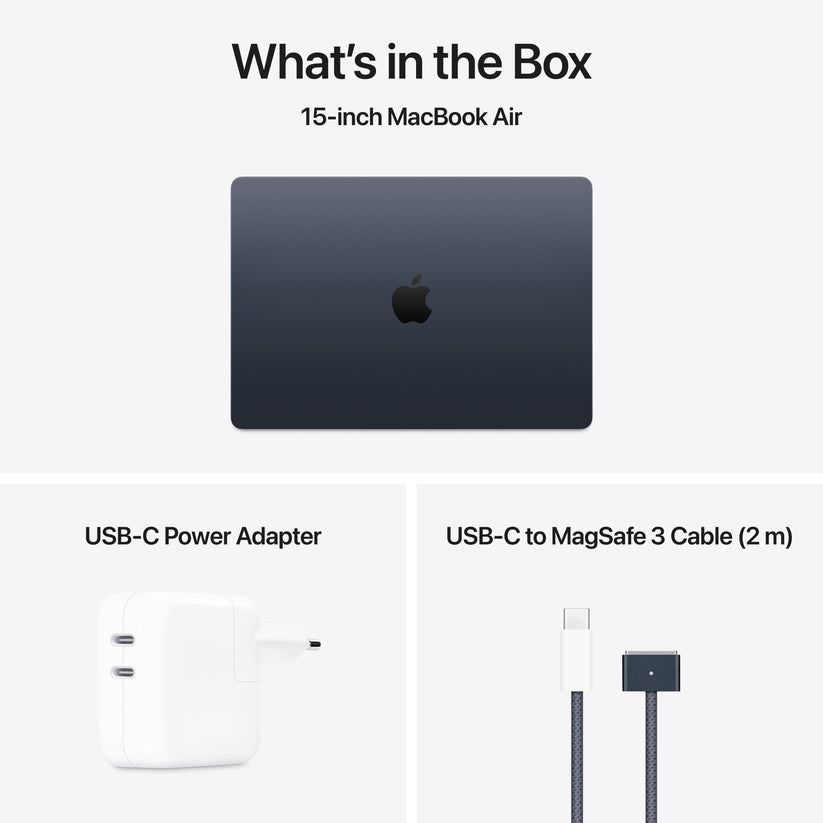 MacBook Air 15,3", Apple M4 10jádrové CPU, 10jádrové GPU, 24GB, 512GB SSD, CZ - temně inkoustový - iSTYLE CZ