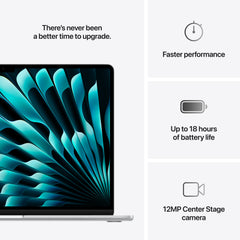 MacBook Air 15,3", Apple M4 10jádrové CPU, 10jádrové GPU, 24GB, 512GB SSD, CZ - stříbrný (otevřený) - iSTYLE.cz