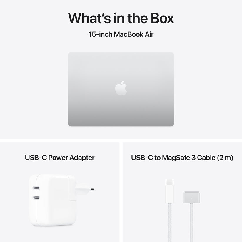MacBook Air 15,3", Apple M4 10jádrové CPU, 10jádrové GPU, 24GB, 512GB SSD, CZ - stříbrný (otevřený) - iSTYLE.cz
