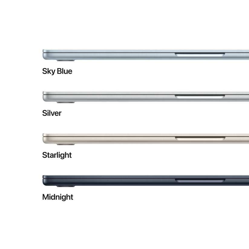 MacBook Air 15,3", Apple M4 10jádrové CPU, 10jádrové GPU, 24GB, 512GB SSD, CZ - blankytně modrý - iSTYLE CZ