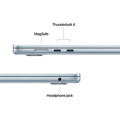 MacBook Air 15,3", Apple M4 10jádrové CPU, 10jádrové GPU, 24GB, 512GB SSD, CZ - blankytně modrý - iSTYLE CZ