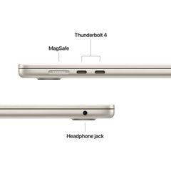 MacBook Air 15,3", Apple M4 10jádrové CPU, 10jádrové GPU, 16GB, 256GB SSD, CZ - hvězdně bílý - iSTYLE CZ
