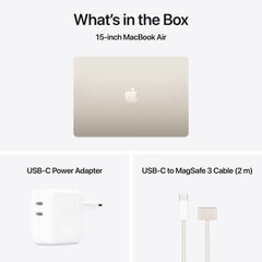 MacBook Air 15,3", Apple M4 10jádrové CPU, 10jádrové GPU, 24GB, 512GB SSD, CZ - hvězdně bílý - iSTYLE CZ
