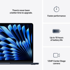 MacBook Air 13,6", Apple M4 10jádrové CPU, 8jádrové GPU, 16GB, 256GB SSD, CZ - temně inkoustový (otevřený) - iSTYLE.cz