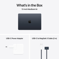 MacBook Air 13,6", Apple M4 10jádrové CPU, 10jádrové GPU, 24GB, 512GB SSD, CZ - temně inkoustový - iSTYLE CZ