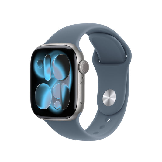 Řemínek pro Apple Watch 38/40/41/42 mm Apple ocelově modrý sportovní - S/M - iSTYLE CZ