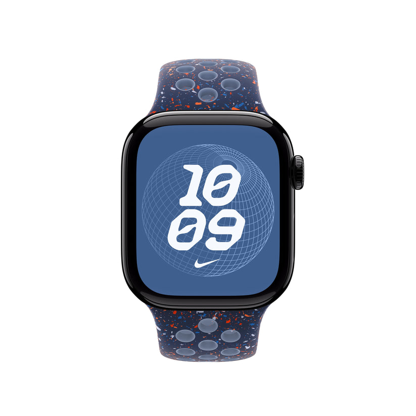 Řemínek pro Apple Watch 38/40/41/42 mm Apple Blue Ribbon sportovní Nike - M/L - iSTYLE CZ