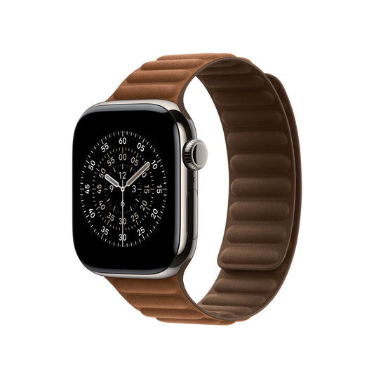 Řemínek pro Apple Watch 38/40/41/42 mm Apple karamelový magnetický tah - M/L - iSTYLE CZ