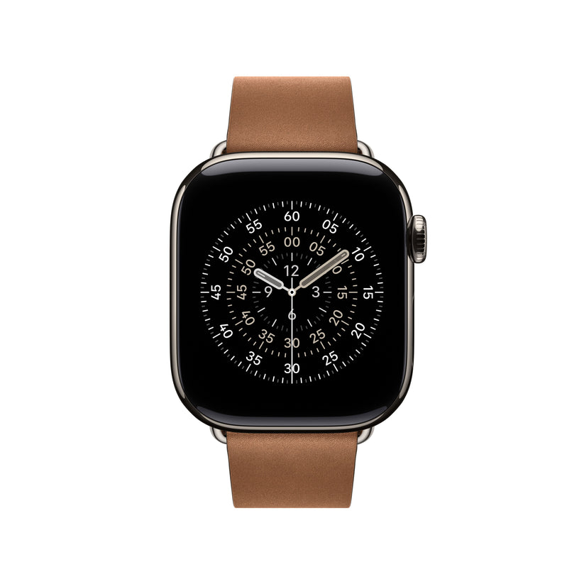 Řemínek pro Apple Watch 38/40/41/42 mm Apple karamelový s moderní přezkou - velký - iSTYLE CZ