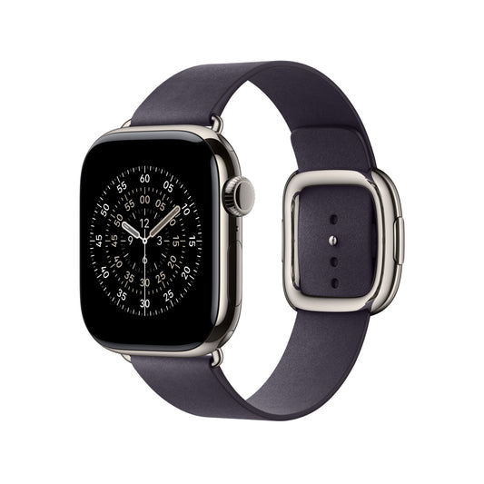 Řemínek pro Apple Watch 38/40/41/42 mm Apple půlnočně fialový s moderní přezkou - střední - iSTYLE CZ
