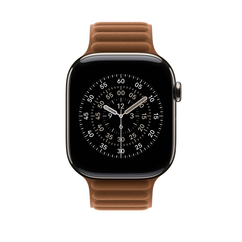 Řemínek pro Apple Watch 44/45/46/49 mm Apple karamelový magnetický tah - M/L - iSTYLE CZ