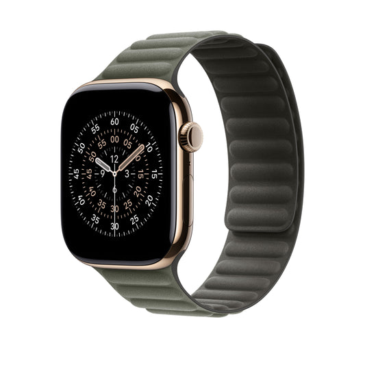 Řemínek pro Apple Watch 44/45/46/49 mm Apple šalvějově šedý magnetický tah - S/M - iSTYLE CZ