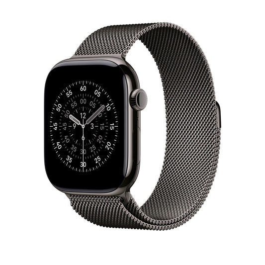Řemínek pro Apple Watch 44/45/46/49 mm Apple břidlicově šedý milánský tah - S/M - iSTYLE CZ