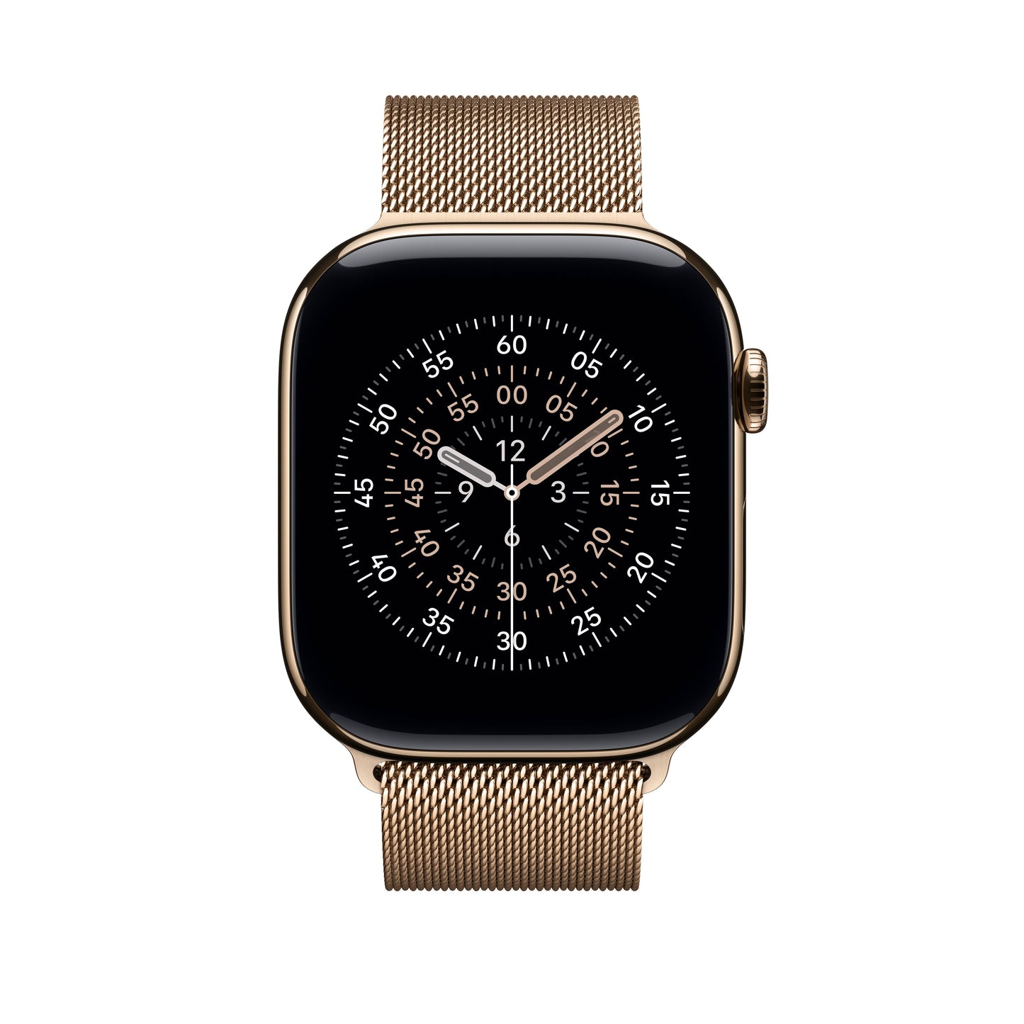 Řemínek pro Apple Watch 44/45/46/49 mm Apple zlatý milánský tah - S/M - iSTYLE CZ