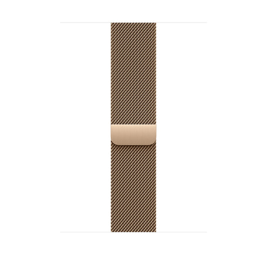 Řemínek pro Apple Watch 44/45/46/49 mm Apple zlatý milánský tah - S/M - iSTYLE CZ