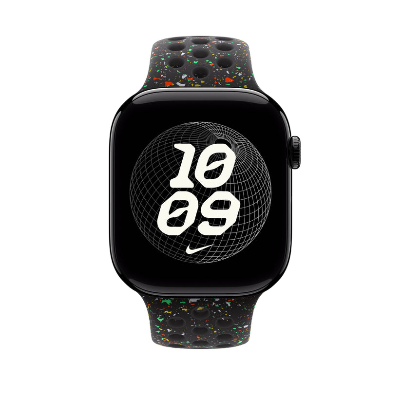 Řemínek pro Apple Watch 44/45/46/49 mm Apple Midnight Black sportovní Nike - S/M - iSTYLE CZ