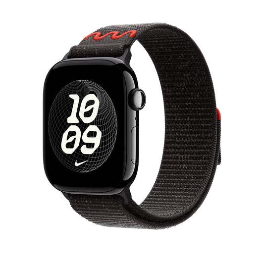 Řemínek pro Apple Watch 44/45/46/49 mm Apple Midnight Black provlékací sportovní Nike - iSTYLE CZ