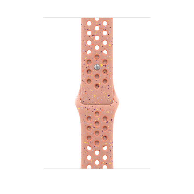 Řemínek pro Apple Watch 44/45/46/49 mm Apple Alpenglow Pink sportovní Nike - M/L - iSTYLE CZ