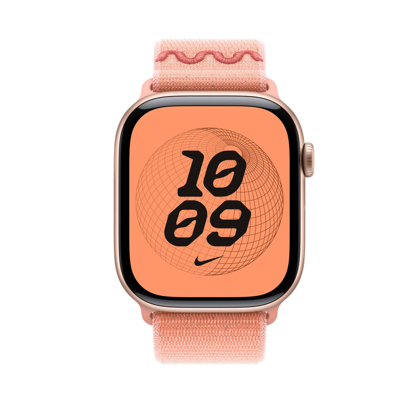 Řemínek pro Apple Watch 44/45/46/49 mm Apple Alpenglow Pink provlékací sportovní Nike - iSTYLE CZ