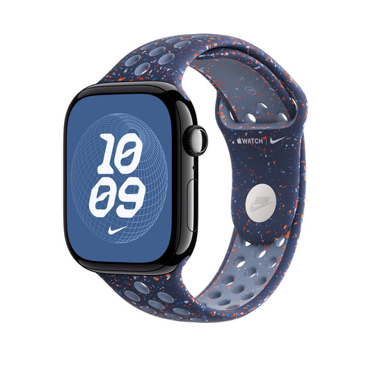 Řemínek pro Apple Watch 44/45/46/49 mm Apple Blue Ribbon sportovní Nike - M/L - iSTYLE CZ