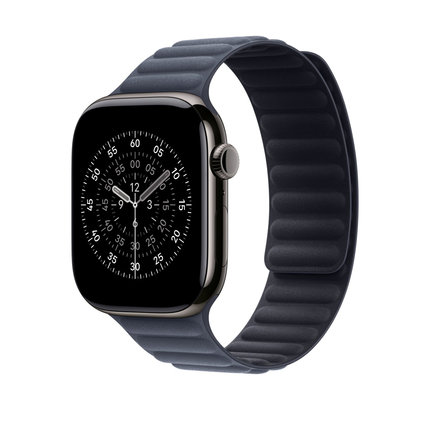 Řemínek pro Apple Watch 44/45/46/49 mm Apple námořnicky modrý magnetický tah - S/M - iSTYLE CZ
