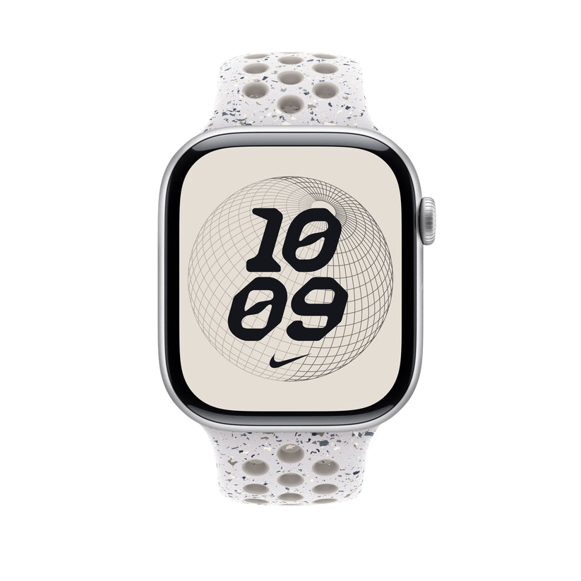 Řemínek pro Apple Watch 44/45/46/49 mm Apple Veiled Grey sportovní Nike - S/M - iSTYLE CZ