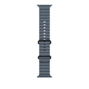 Řemínek pro Apple Watch 44/45/46/49 mm Apple ocelově modrý Oceánský - provedení z černého titanu - iSTYLE CZ