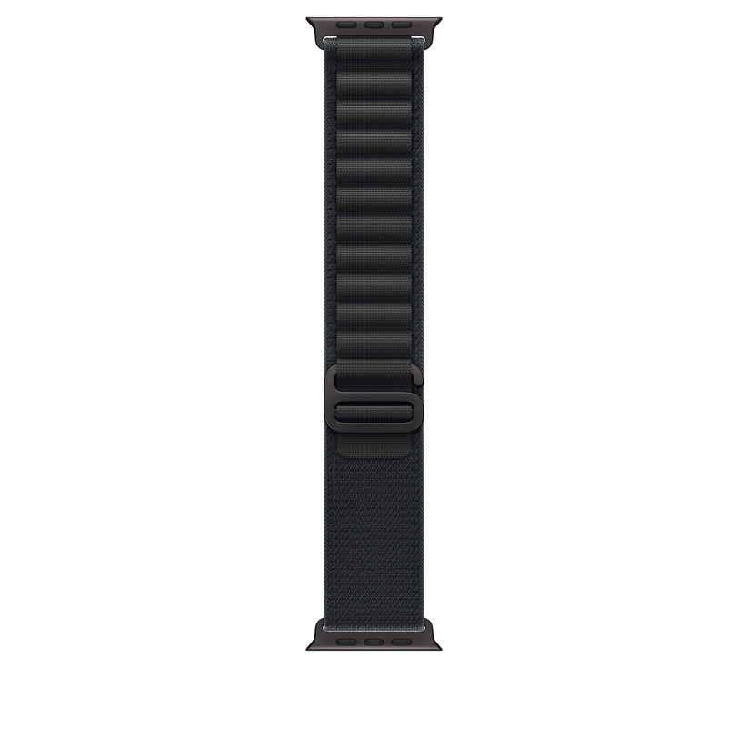 Řemínek pro Apple Watch 44/45/46/49 mm Apple černý Alpský tah - malý - provedení z černého titanu - iSTYLE CZ