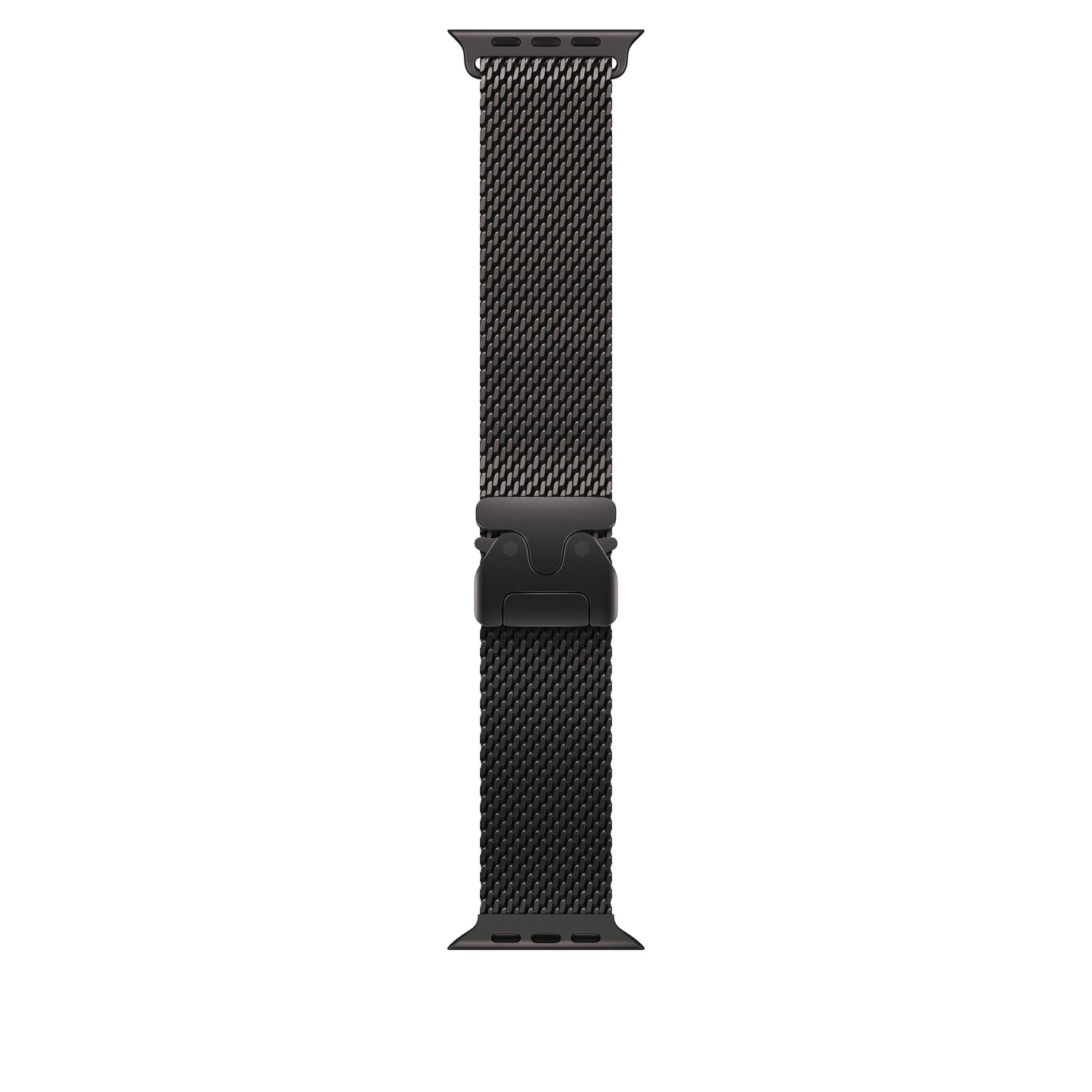 Řemínek pro Apple Watch 44/45/46/49 mm Apple milánský tah z černého titanu - velký - iSTYLE CZ