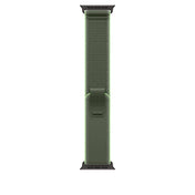 Řemínek pro Apple Watch 44/45/46/49 mm Apple zelený/neonový Trailový tah - M/L - provedení z černého titanu - iSTYLE CZ