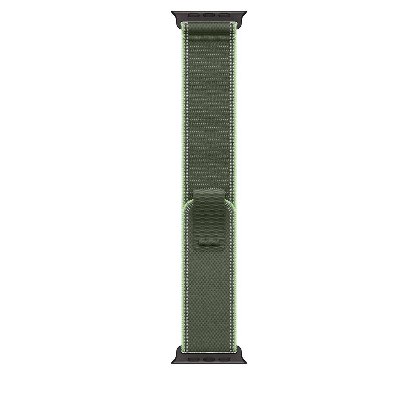 Řemínek pro Apple Watch 44/45/46/49 mm Apple zelený/neonový Trailový tah - S/M - provedení z černého titanu - iSTYLE CZ