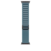 Řemínek pro Apple Watch 44/45/46/49 mm Apple světle modrý Alpský tah - malý - provedení z černého titanu - iSTYLE CZ