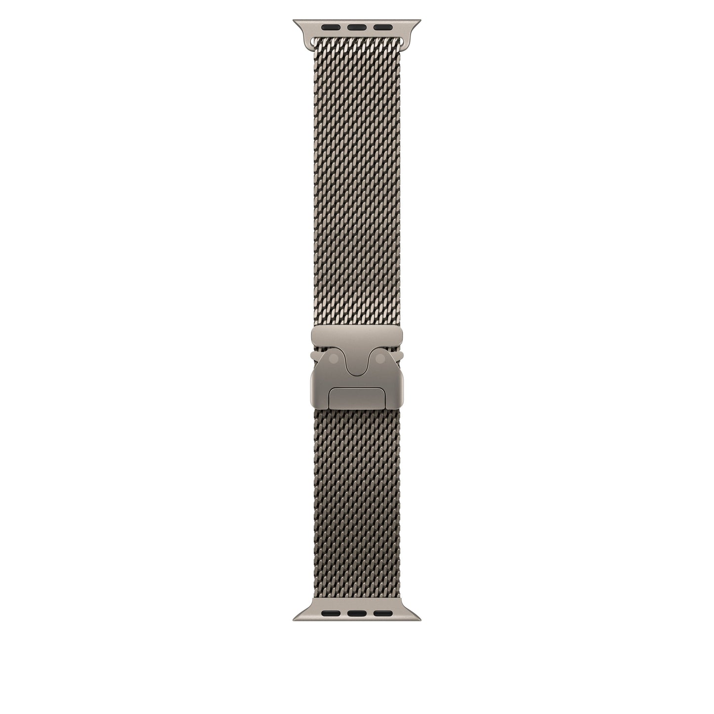 Řemínek pro Apple Watch 44/45/46/49 mm Apple milánský tah z přírodního titanu - malý - iSTYLE CZ