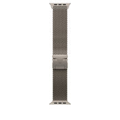Řemínek pro Apple Watch 44/45/46/49 mm Apple milánský tah z přírodního titanu - malý - iSTYLE CZ