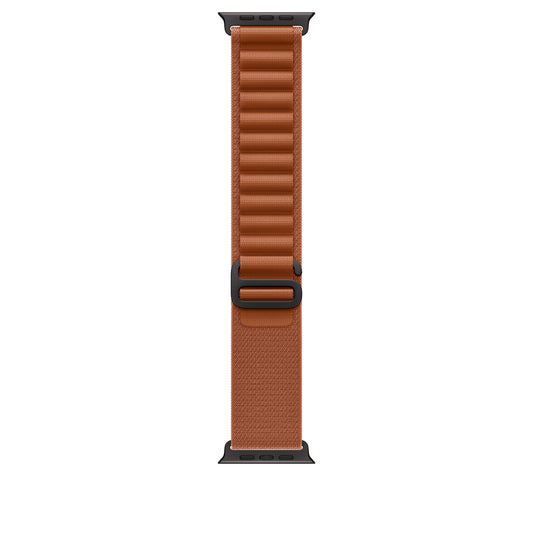Řemínek pro Apple Watch 44/45/46/49 mm Apple terakotový Alpský tah - malý - provedení z černého titanu - iSTYLE CZ