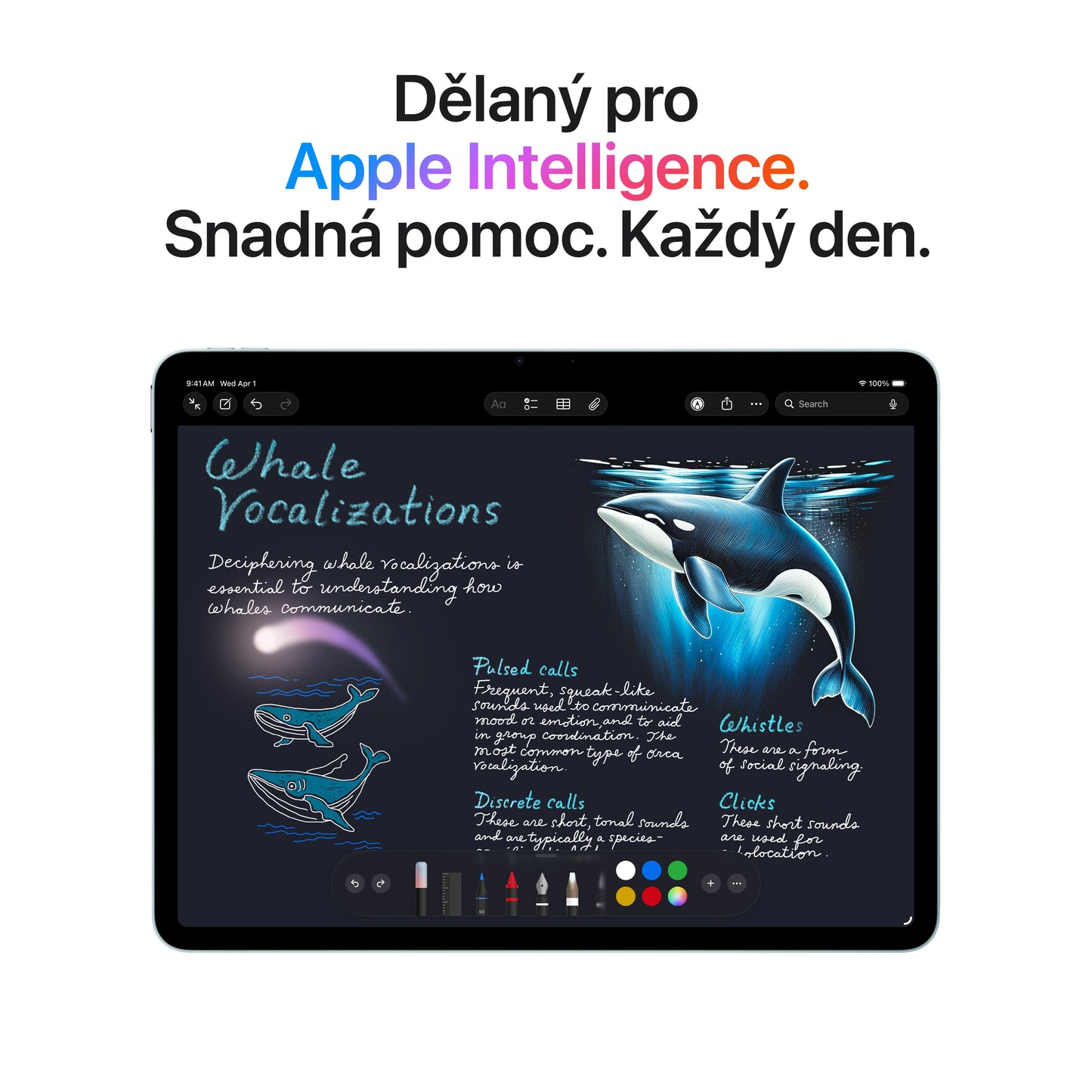 11palcový iPad Air Wi-Fi 1 TB - modrý (M4) - iSTYLE.cz